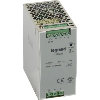 Legrand 146624 Alimentation - Switch 240W - 24V 10A - Publicité Legrand 146624 Alimentation - Switch 240W - 24V 10A - Publicité