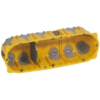 Legrand 080033 Elektrischer Verbindungskasten - Gips, 3 Module Legrand 080033 Elektrischer Verbindungskasten - Gips, 3 Module