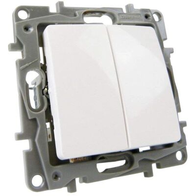 Legrand Niloé Doppel-Schalter - Lichtschalter 10A - Weiß Legrand Niloé Doppel-Schalter - Lichtschalter 10A - Weiß