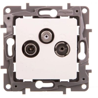 Legrand - Niloe 764564 - Bílá - IP20 - TV-RD-SAT zásuvka Legrand - Niloe 764564 - Bílá - IP20 - TV-RD-SAT zásuvka