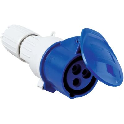 Enchufe eléctrico Legrand 2P+T 16A IP44 Azul/Blanco Enchufe eléctrico Legrand 2P+T 16A IP44 Azul/Blanco