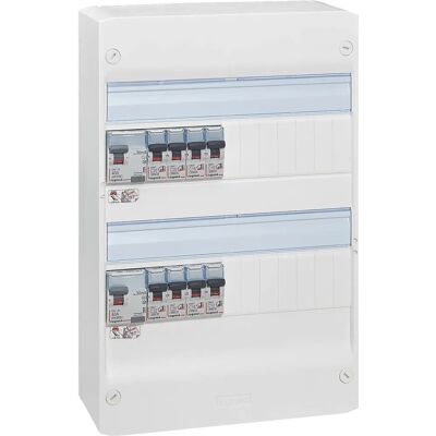 Coffret électrique modulaire Legrand - Pour logement T1/T2/T3 - Publicité Coffret électrique modulaire Legrand - Pour logement T1/T2/T3 - Publicité