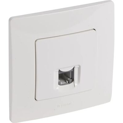 Prise Téléphonique RJ-11 Blanche - Phone Socket - Publicité Prise Téléphonique RJ-11 Blanche - Phone Socket - Publicité