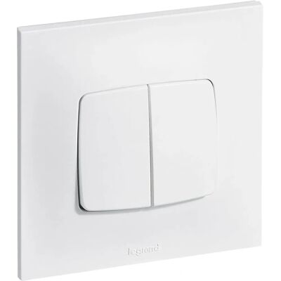 Legrand Neptune Botón Doble - Interruptor de Luz Legrand Neptune Botón Doble - Interruptor de Luz