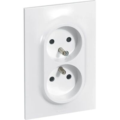 Legrand Neptune Podwójny gniazdo - Pionowe Białe Legrand Neptune Podwójny gniazdo - Pionowe Białe
