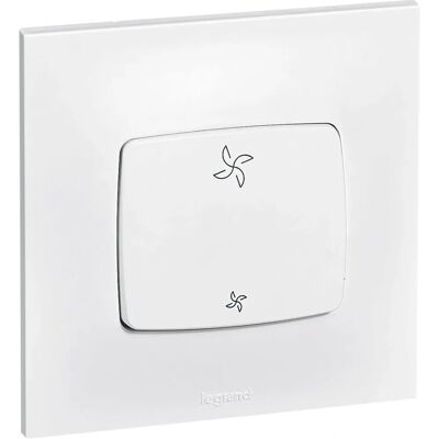 Interruptor VMC Neptune de Legrand - Blanco - 10A - Montaje en pared Interruptor VMC Neptune de Legrand - Blanco - 10A - Montaje en pared