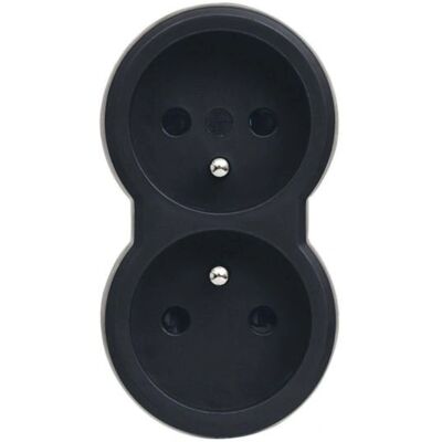 Adaptateur de prise Legrand 050504 - 16 A, 2x2 sorties, noir - Publicité Adaptateur de prise Legrand 050504 - 16 A, 2x2 sorties, noir - Publicité