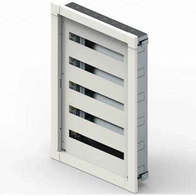 Legrand 337225 Tablero de distribución eléctrica - 120 módulos, 5 filas, metal, empotrado Legrand 337225 Tablero de distribución eléctrica - 120 módulos, 5 filas, metal, empotrado