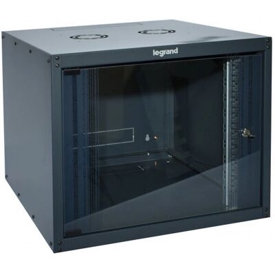Legrand Charcoal 12U Wandmontierter Rack - IP20 Sicherheitsglasschutz Legrand Charcoal 12U Wandmontierter Rack - IP20 Sicherheitsglasschutz