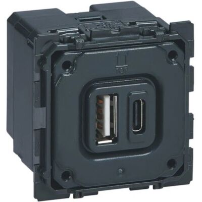 Legrand 067465 Chargeur USB Double - Prise - Publicité Legrand 067465 Chargeur USB Double - Prise - Publicité