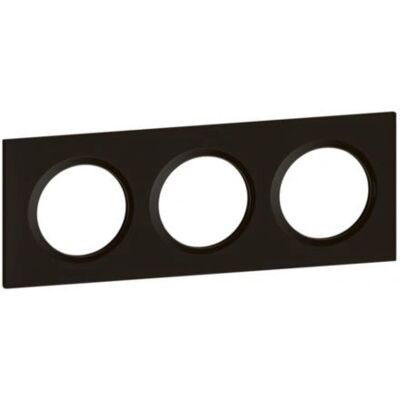 Legrand Wandplaat - Modern Ontwerp - Geschikt voor Alle Schakelaars - 3 Posities - Zwart Legrand Wandplaat - Modern Ontwerp - Geschikt voor Alle Schakelaars - 3 Posities - Zwart