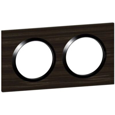 Legrand 600882 Placa de Pared - 2 Estaciones - Efecto Madera Ébano - Cubierta de Interruptor Legrand 600882 Placa de Pared - 2 Estaciones - Efecto Madera Ébano - Cubierta de Interruptor