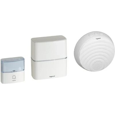 Legrand 094251 Sonnette sans fil - Résistante aux intempéries, 50m - Publicité Legrand 094251 Sonnette sans fil - Résistante aux intempéries, 50m - Publicité