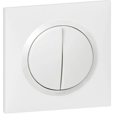 Legrand Modèle 095011 Interrupteur Double - Éclairage - Publicité Legrand Modèle 095011 Interrupteur Double - Éclairage - Publicité