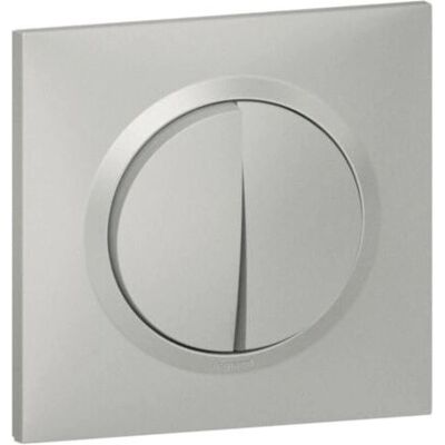 Legrand Modèle 095031 Interrupteur Lumineux - Double, 10A, Aluminium - Publicité Legrand Modèle 095031 Interrupteur Lumineux - Double, 10A, Aluminium - Publicité