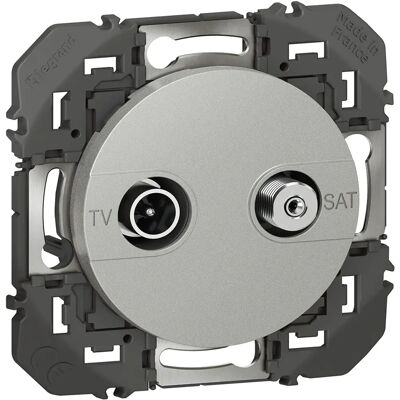 Legrand Sortie TV - Blindée 9,52 mm SAT - Aluminium - Publicité Legrand Sortie TV - Blindée 9,52 mm SAT - Aluminium - Publicité