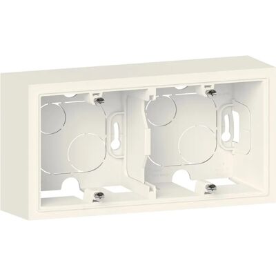 Cadre support Legrand Dooxie blanc 2-gang - Publicité Cadre support Legrand Dooxie blanc 2-gang - Publicité