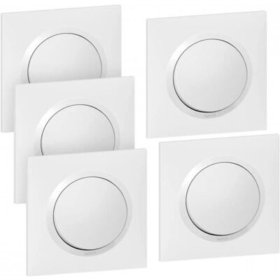 LEGRAND Dooxie 5 interrupteurs va-et-vient - Usage intérieur - Publicité LEGRAND Dooxie 5 interrupteurs va-et-vient - Usage intérieur - Publicité