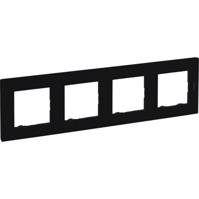Legrand Wandplatte 4-Elemente Schwarz - Wandabdeckung/Schalterabdeckung Legrand Wandplatte 4-Elemente Schwarz - Wandabdeckung/Schalterabdeckung