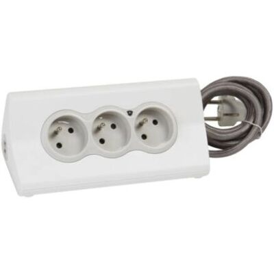 Legrand Steckdosenleiste - 3 Steckdosen, 2 USB, 1,5m Kabel - Verlängerungskabel Legrand Steckdosenleiste - 3 Steckdosen, 2 USB, 1,5m Kabel - Verlängerungskabel