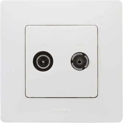Enchufe de TV/Sat Legrand Blanco Enchufe de TV/Sat Legrand Blanco