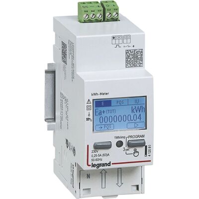 Disjoncteur Legrand 412082 - Compteur numérique monophasé - 63A - Publicité Disjoncteur Legrand 412082 - Compteur numérique monophasé - 63A - Publicité