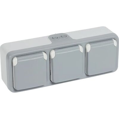 Legrand 69703 Enchufe Triple Gris - IP55 Enchufe Industrial Legrand 69703 Enchufe Triple Gris - IP55 Enchufe Industrial