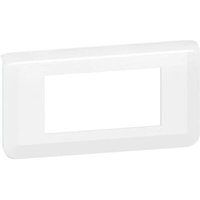 Legrand Plaque Murale Blanche 4 Modules - Couverture pour Mosaic - Publicité Legrand Plaque Murale Blanche 4 Modules - Couverture pour Mosaic - Publicité