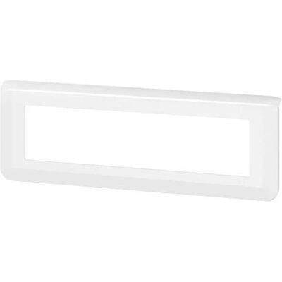 Placa de pared mosaico horizontal blanca Legrand 078818L - 8 módulos Placa de pared mosaico horizontal blanca Legrand 078818L - 8 módulos