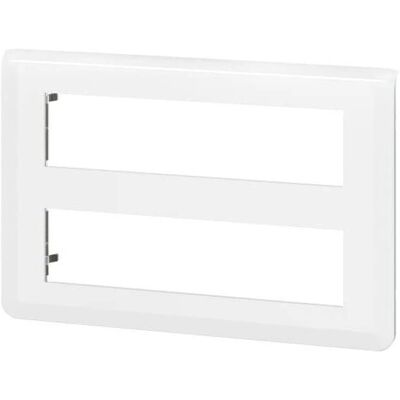Legrand Plaque Blanche Mosaïque - 2x8 Modules - Plaque Murale Électrique - Publicité Legrand Plaque Blanche Mosaïque - 2x8 Modules - Plaque Murale Électrique - Publicité