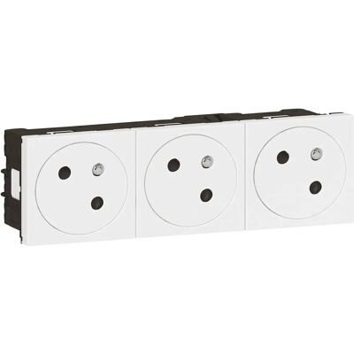 LEGRAND Mosaic Link Prise 3 Modules - Power Outlet - Publicité LEGRAND Mosaic Link Prise 3 Modules - Power Outlet - Publicité