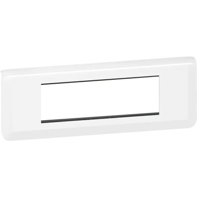 Support et plaque Mosaic Legrand - Supporte 6 modules - Blanc - Publicité Support et plaque Mosaic Legrand - Supporte 6 modules - Blanc - Publicité