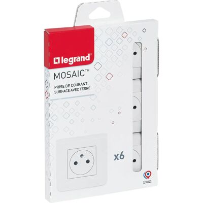 Legrand 200083 Enchufe - 2 polos con tierra - Blanco Legrand 200083 Enchufe - 2 polos con tierra - Blanco
