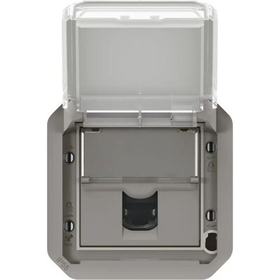 Legrand Base Rj45 Cat 6 UTP Prise Modulaire - Gris - Publicité Legrand Base Rj45 Cat 6 UTP Prise Modulaire - Gris - Publicité