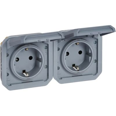 Legrand Plexo Neue Horizontal-Steckdose mit Klappdeckel Legrand Plexo Neue Horizontal-Steckdose mit Klappdeckel