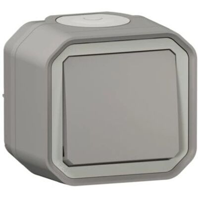 Interrupteur Surface Gris Legrand 069711L - Commutateur Luminaire - Publicité Interrupteur Surface Gris Legrand 069711L - Commutateur Luminaire - Publicité