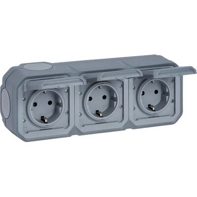 Legrand Plexo New Apwg 069743l Toma Schuko 3F IP44 Gris Legrand Plexo New Apwg 069743l Toma Schuko 3F IP44 Gris