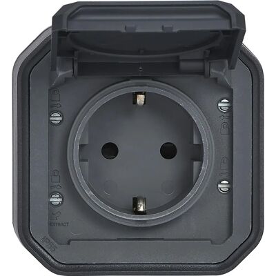 Legrand 069783l Antracit Ytmonterad Eluttag 16A IP55 Legrand 069783l Antracit Ytmonterad Eluttag 16A IP55