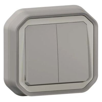 Legrand 069815L Grauer Doppel-Wasserschutz-Schalter Legrand 069815L Grauer Doppel-Wasserschutz-Schalter