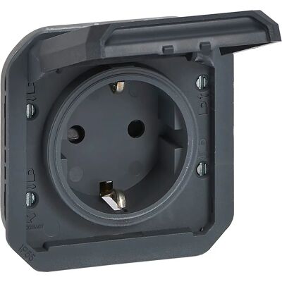 Legrand Basis 2p+t Antrazita - Elektrischer Anschluss Legrand Basis 2p+t Antrazita - Elektrischer Anschluss