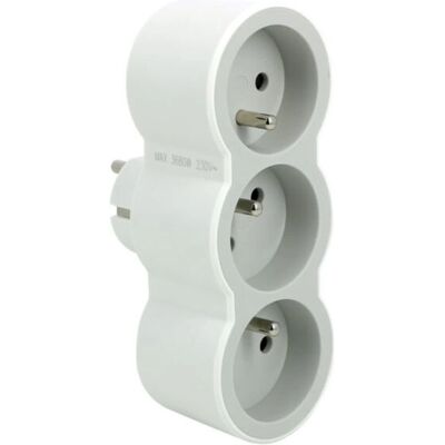 Legrand 049433 Adaptateur de Prise - 3 Prises, 16A, Blanc Legrand 049433 Adaptateur de Prise - 3 Prises, 16A, Blanc