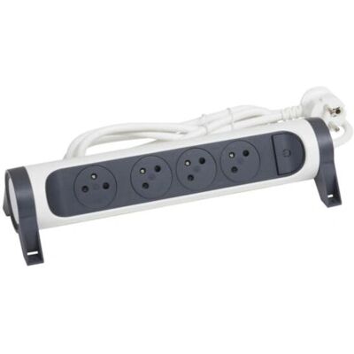 Legrand 049459 Regleta de enchufes, cable 3m, 4 tomas E Legrand 049459 Regleta de enchufes, cable 3m, 4 tomas E