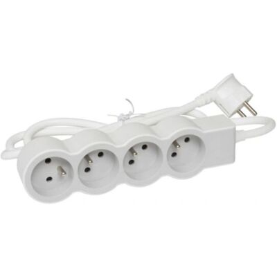 Legrand Verlengsnoer - 4 stopcontacten - 1,5m kabel - Type E Legrand Verlengsnoer - 4 stopcontacten - 1,5m kabel - Type E