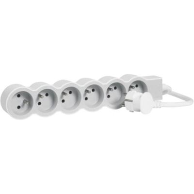 Legrand 049494 Verlängerung - 6 Steckdosen, 3m Kabel, Typ E Legrand 049494 Verlängerung - 6 Steckdosen, 3m Kabel, Typ E