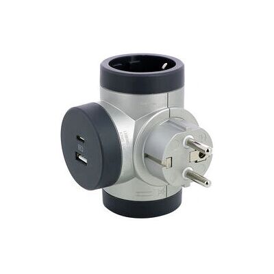 Legrand 694524 Elcentral tillbehör - Sidouttag & USB Legrand 694524 Elcentral tillbehör - Sidouttag & USB