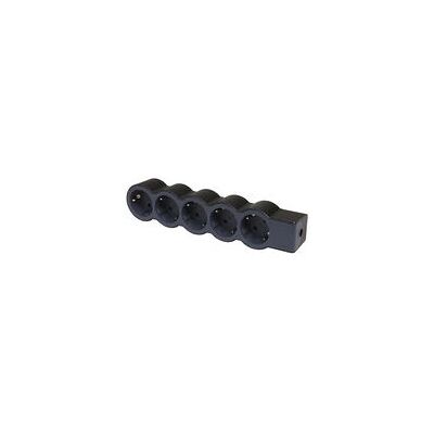 Regleta Legrand 694578 - 5 Tomas, Diseño Plano, Negro/Gris Regleta Legrand 694578 - 5 Tomas, Diseño Plano, Negro/Gris