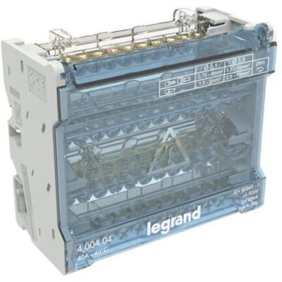 Conector eléctrico Legrand 400404 - Distribuidor modular tetrapolar Conector eléctrico Legrand 400404 - Distribuidor modular tetrapolar