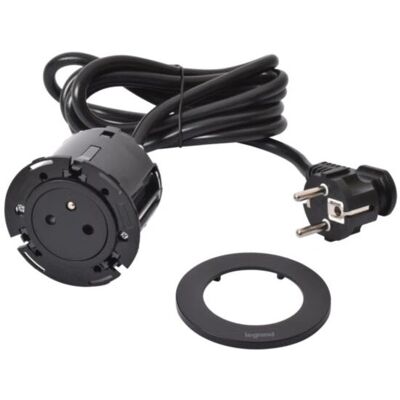 Legrand 654721 Steckdosenleiste - IK07, 2m Kabel, Schwarz - Power Extension Legrand 654721 Steckdosenleiste - IK07, 2m Kabel, Schwarz - Power Extension
