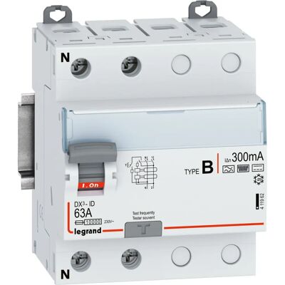 Legrand 411962 Interruptor Diferencial - 2P 230V 63A - Gris Legrand 411962 Interruptor Diferencial - 2P 230V 63A - Gris