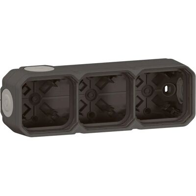 Legrand - Boîtier étanche Plexo avec 3 positions, anthracite - Publicité Legrand - Boîtier étanche Plexo avec 3 positions, anthracite - Publicité